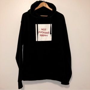 Anti Social Social Club Not Happy Hoodie M Black